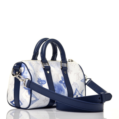 Louis Vuitton Monogram Watercolor Keepall XS Blue 3 of 9
