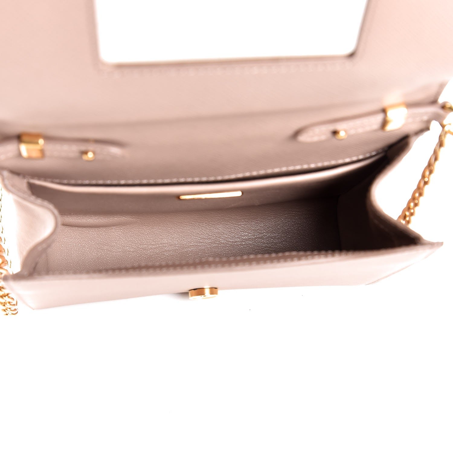 Prada Saffiano Lux Chain Wallet Cammeo 5 of 9