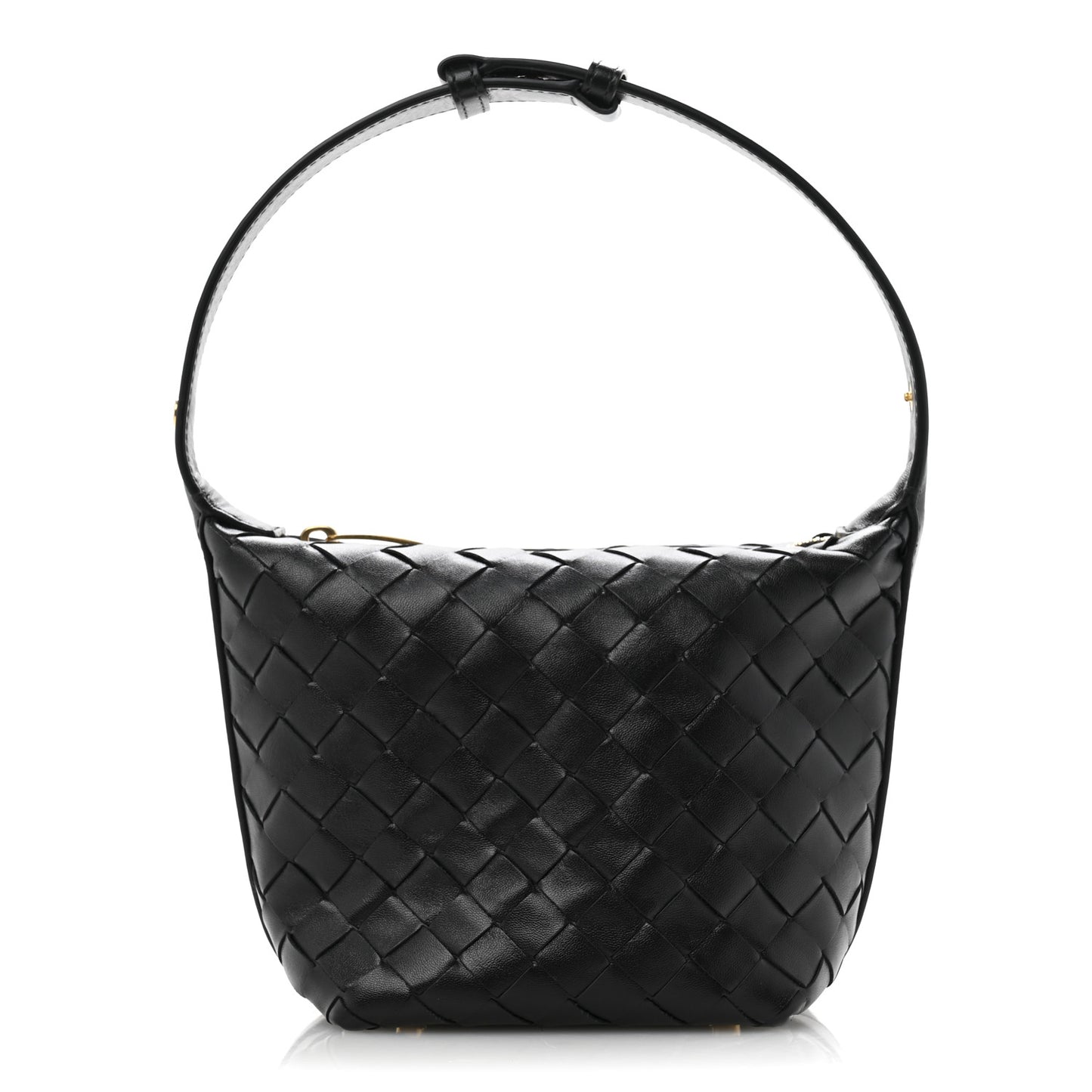 Calfskin Nappa Intrecciato Candy Wallace Black