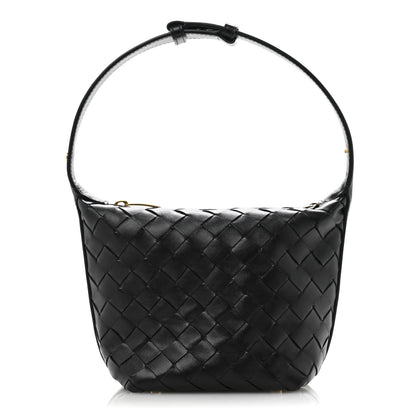 Bottega Veneta Calfskin Nappa Intrecciato Candy Wallace Black 1 of 13