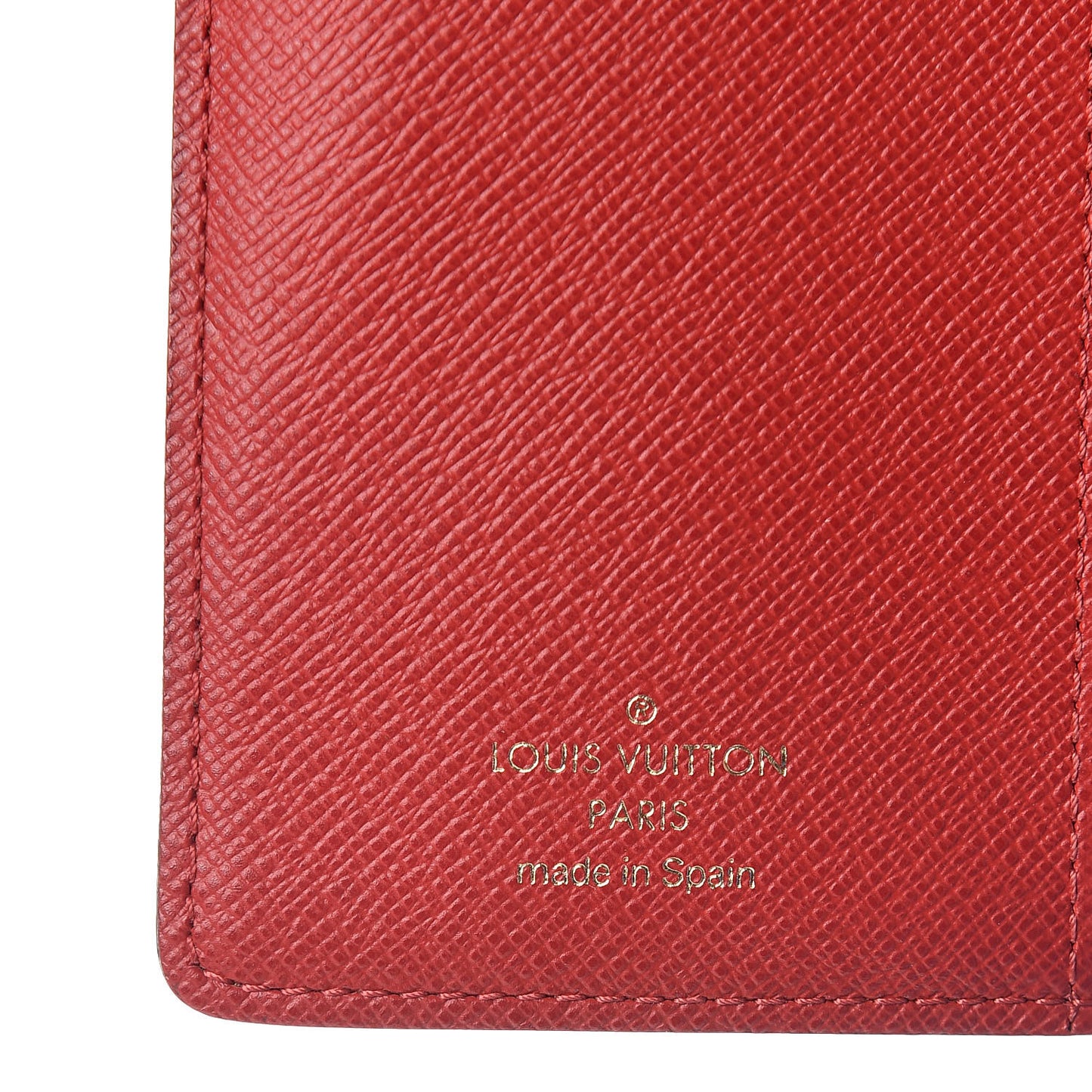 Damier Ebene Koala Small Ring Agenda Cover Red