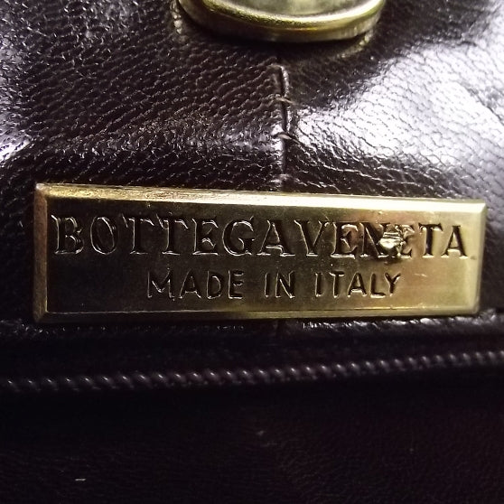 Vintage Leather Shoulder Bag Dark Brown