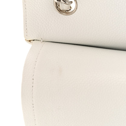 Chanel Caviar Quilted Jumbo Double Flap White 16 of 20