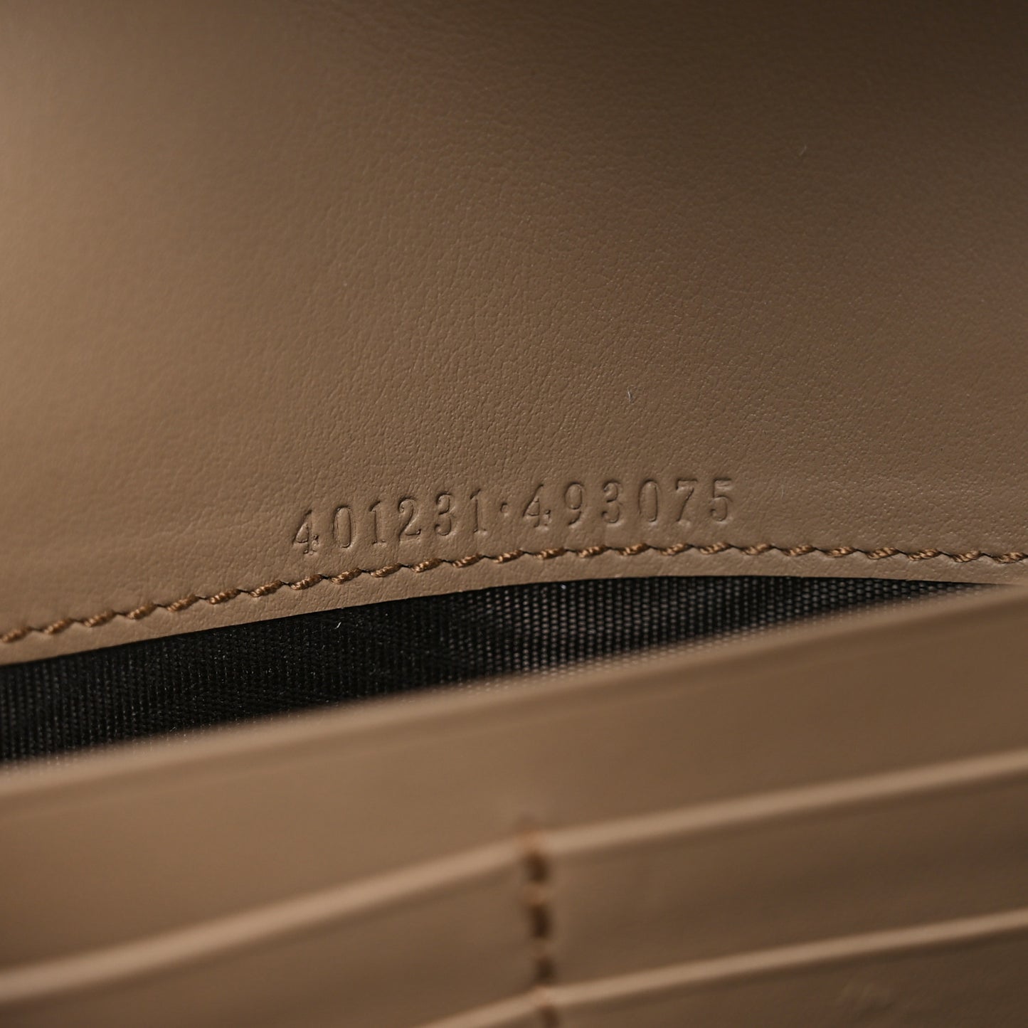 GG Supreme Monogram Mini Dionysus Chain Wallet Beige Taupe