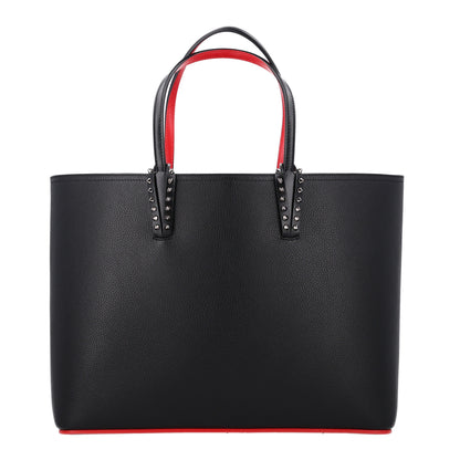 Christian Louboutin Calfskin Spikes East West Cabata Tote Black 1 of 11