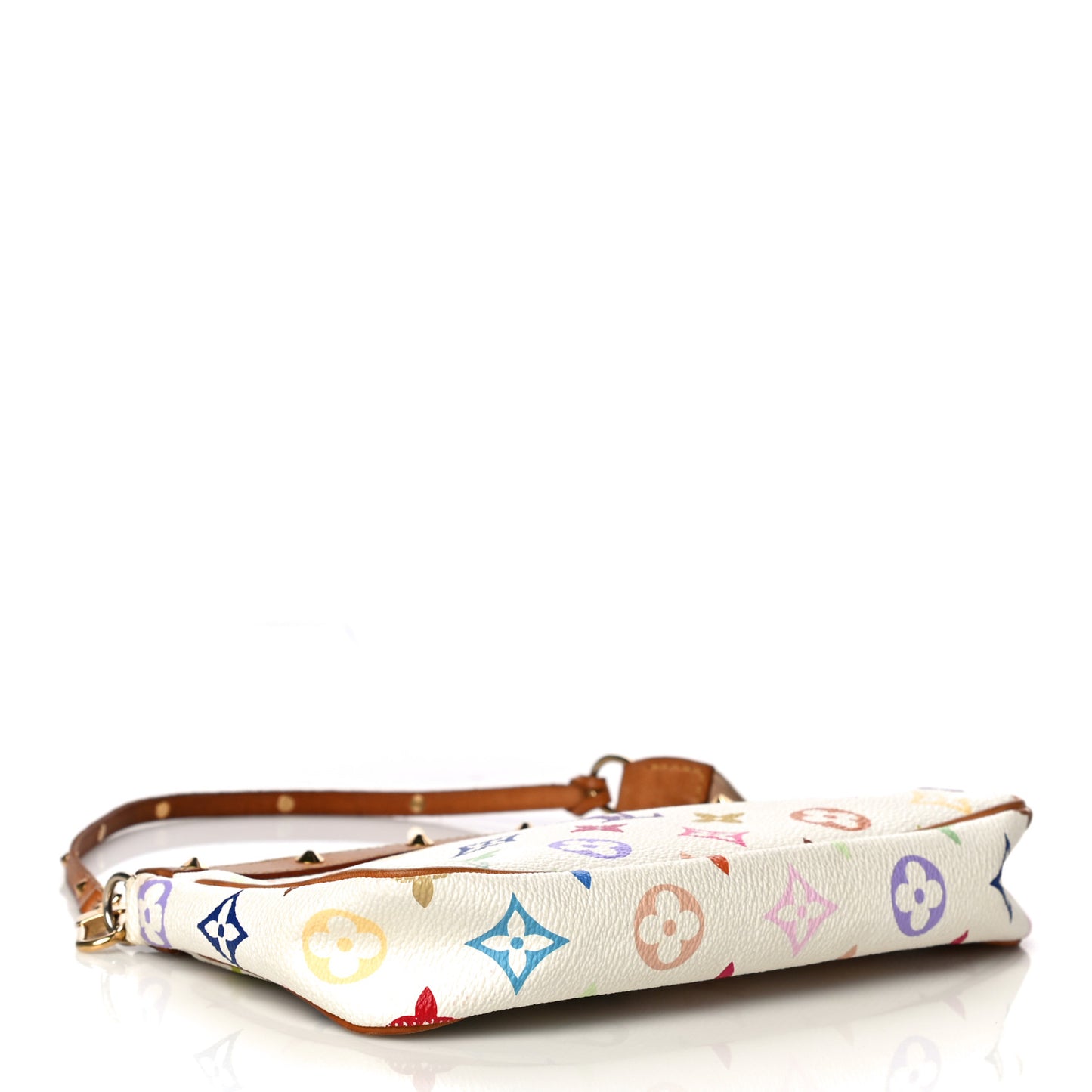 Monogram Multicolor Pochette Accessories White