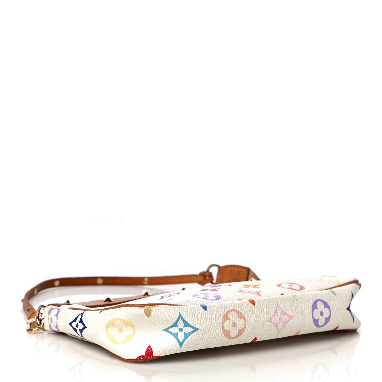 Louis Vuitton Monogram Multicolor Pochette Accessories White 4 of 19