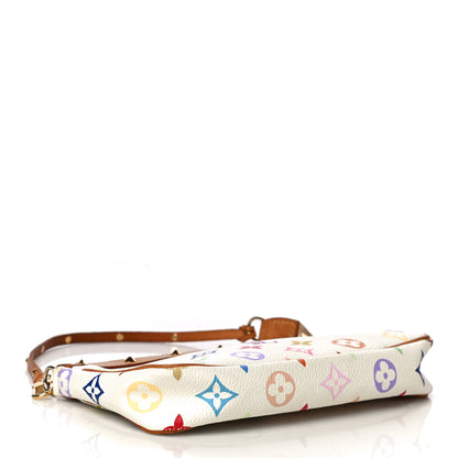 Louis Vuitton Monogram Multicolor Pochette Accessories White 4 of 19