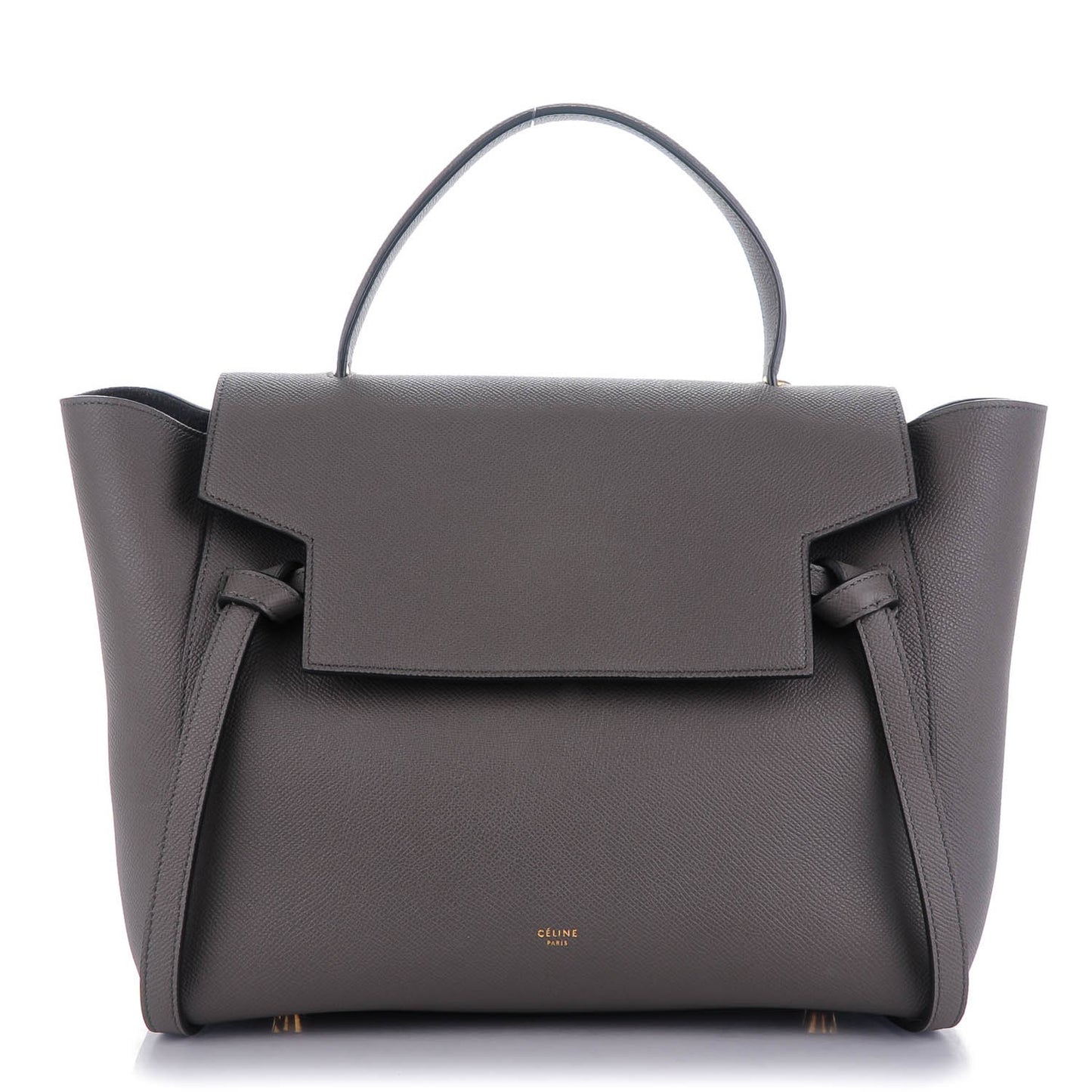 Grained Calfskin Mini Belt Bag Grey