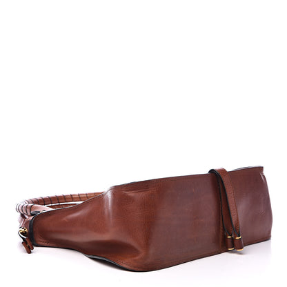 Chloe Calfskin Perforated Medium Marcie Satchel Mahogany 4 of 15