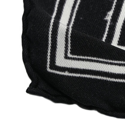 Christian Dior Silk Zodiac Print Square Scarf 90 Black Multicolor 4 of 7