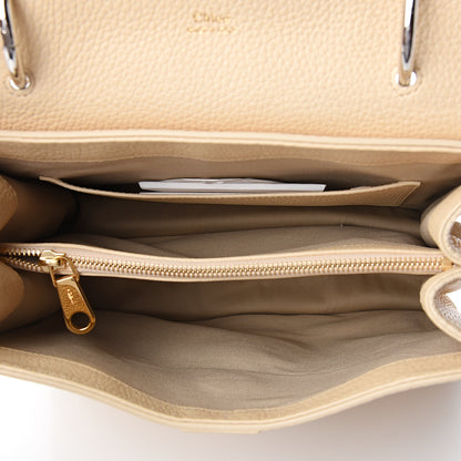 Chloe Shiny Grained Calfskin Medium Aby Day Shoulder Bag Blondie Beige 4 of 8