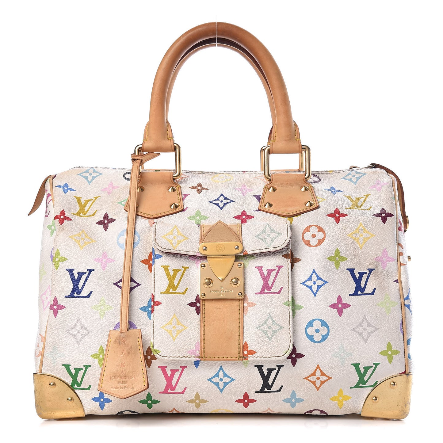 Monogram Multicolor Speedy 30 White