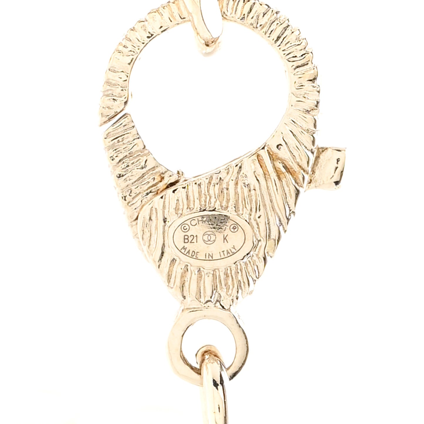 Lambskin Pearl Crystal CC Multi Strand Necklace Black Gold