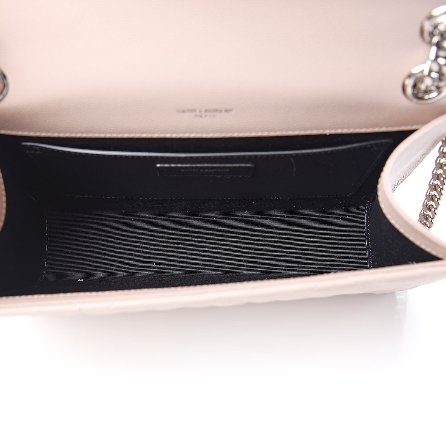 Saint Laurent Grain De Poudre Textured Mixed Matelasse Medium Triquilt Monogram Satchel Marble Pink 5 of 10