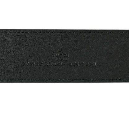 Gucci GG Supreme Monogram Blondie 40mm Belt  90 36 Black 3 of 4
