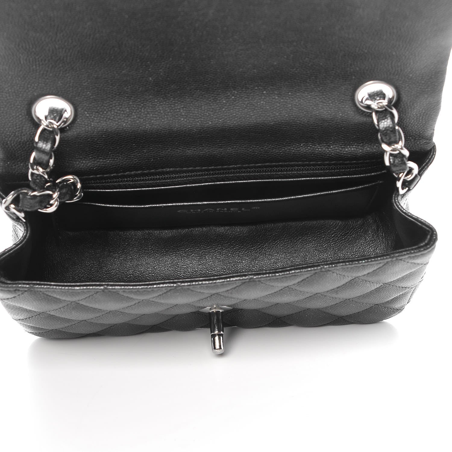 Chanel Iridescent Caviar Quilted Mini Rectangular Flap Black 5 of 8