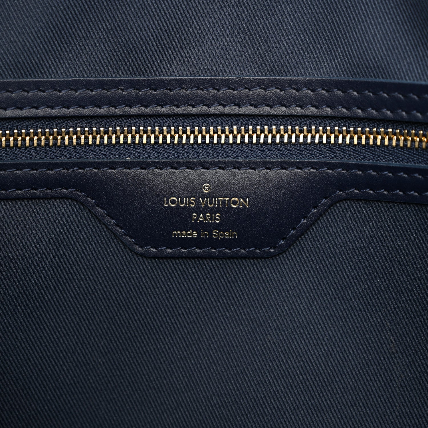 Louis Vuitton Monoglam Neverfull MM Blue 6 of 11