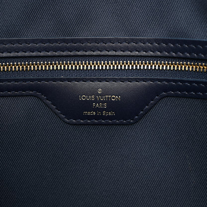 Louis Vuitton Monoglam Neverfull MM Blue 6 of 11