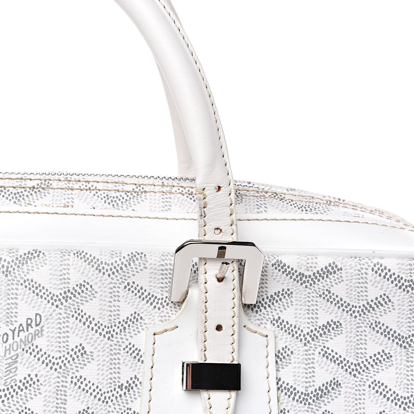 Goyardine Ambassade PM Briefcase White