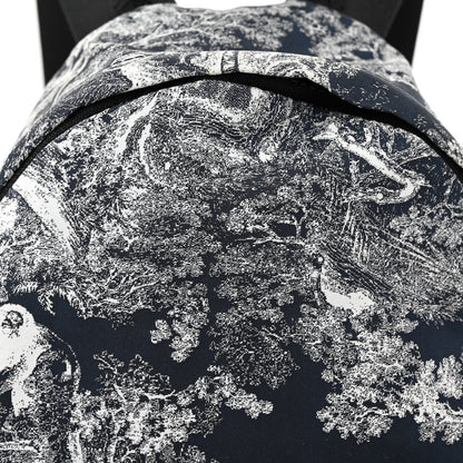 Christian Dior Nylon Technical Fabric Toile De Jouy Small Diortravel Backpack Blue 7 of 9