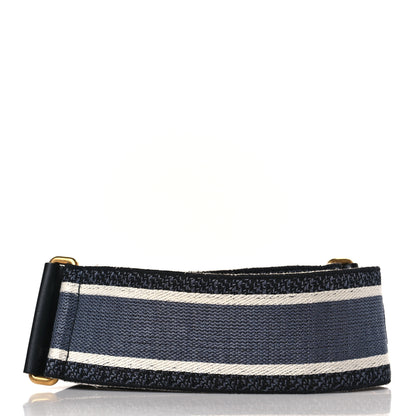 Christian Dior Canvas Embroidered Toile De Jouy Shoulder Strap Blue 2 of 5