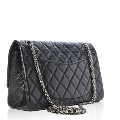 Chanel Aged Calfskin Quilted 2.55 Reissue 226 Flap Black 3 of 7