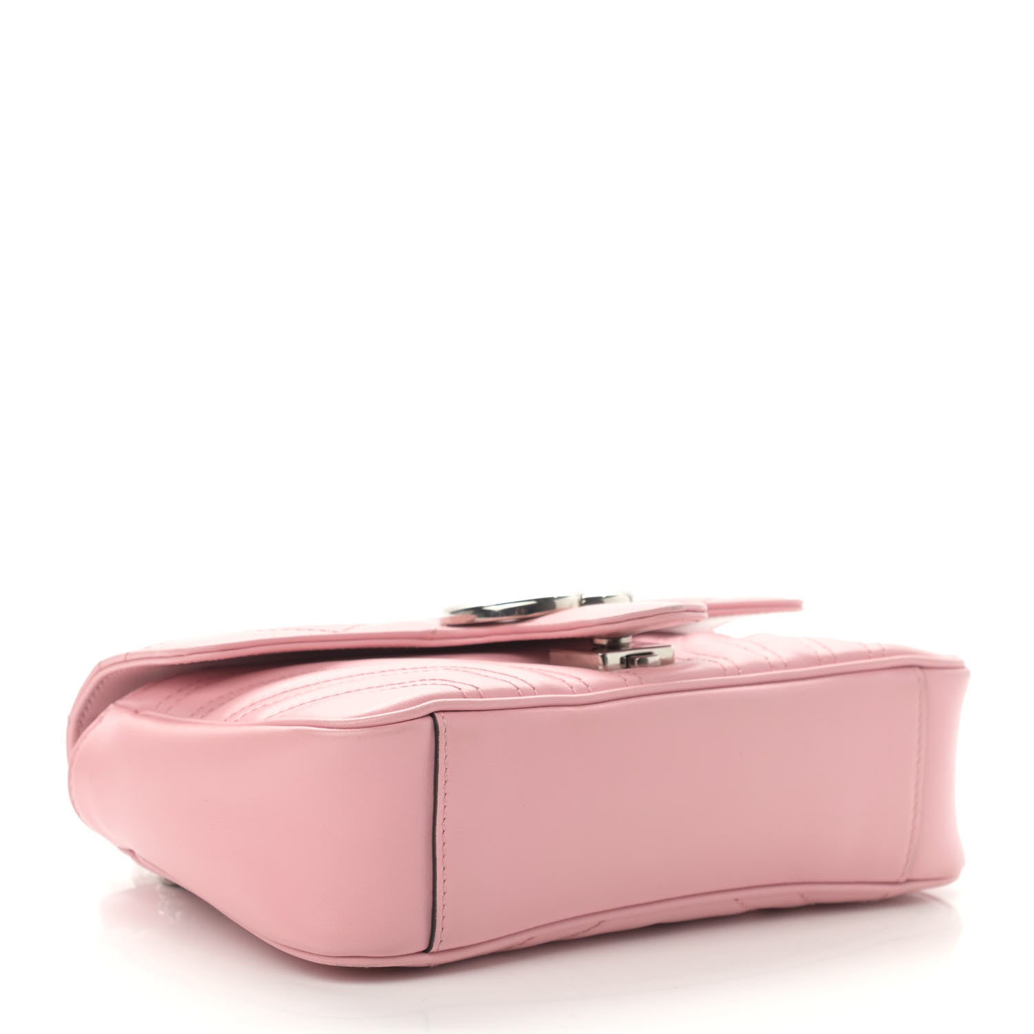 Gucci Calfskin Matelasse Mini GG Marmont Shoulder Bag Wild Rose 4 of 10