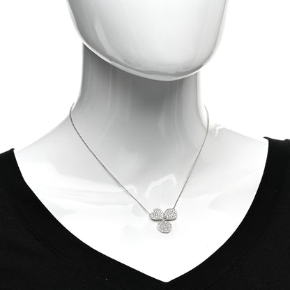 Tiffany Platinum Diamond Large Paper Flowers Pave Pendant Necklace 2 of 5