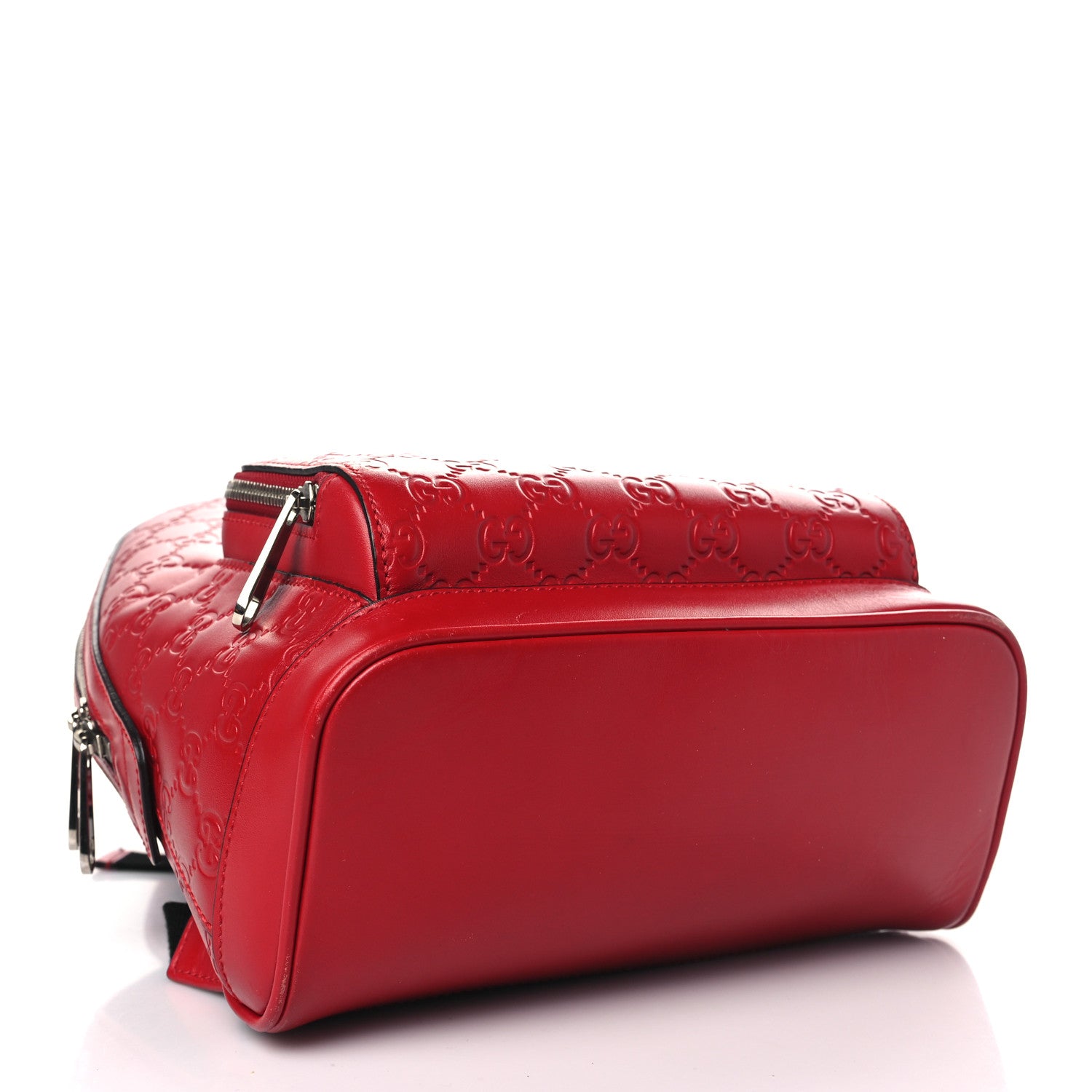 Gucci Guccissima Signature Small Day Backpack Hibiscus Red 4 of 10