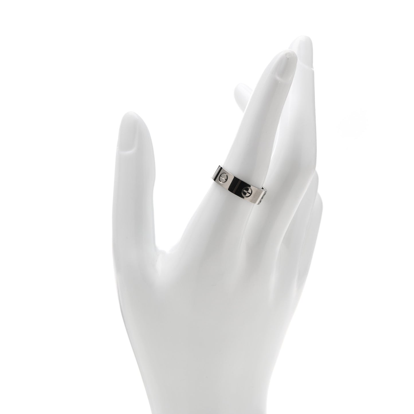 18K White Gold 6mm LOVE Ring 58 8.25