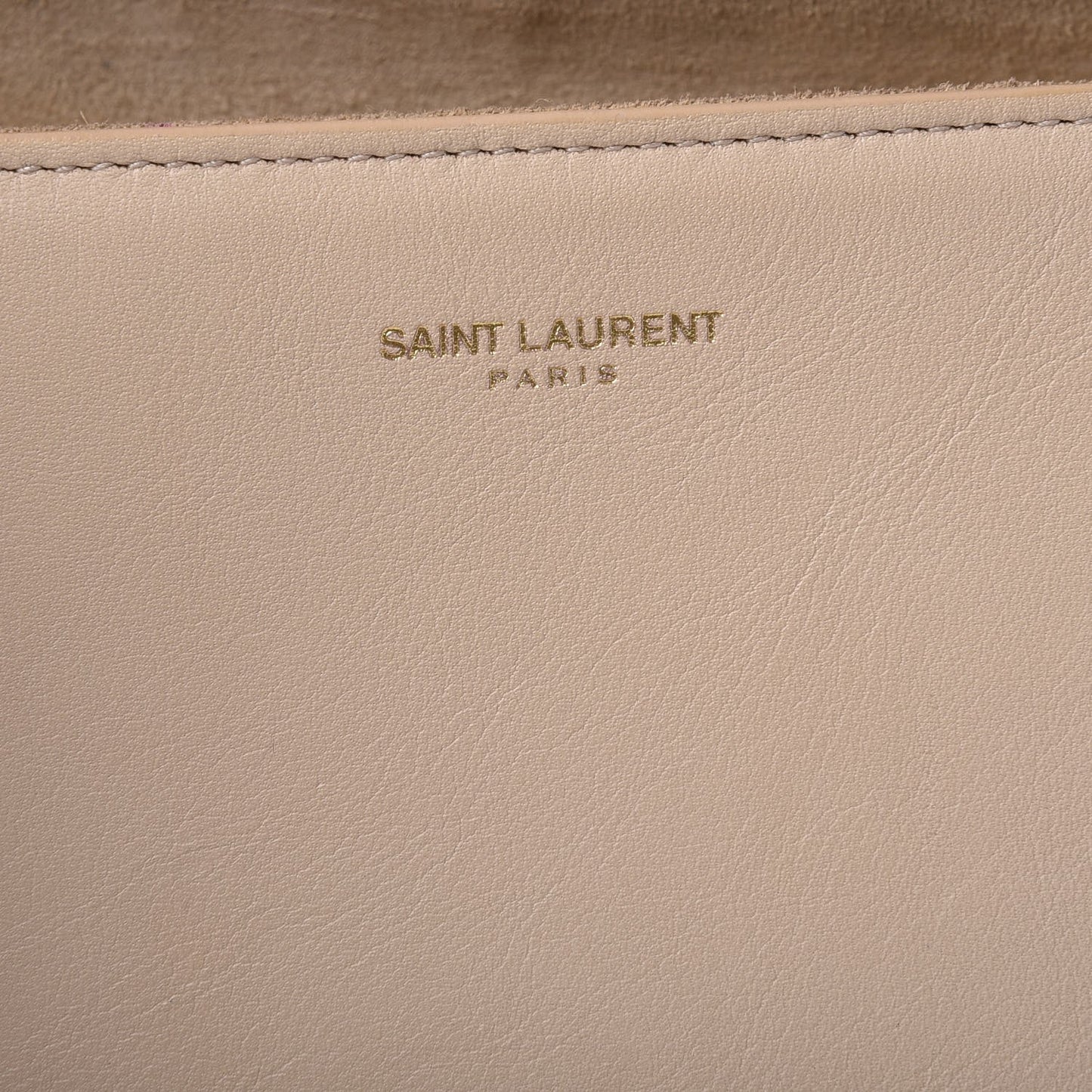 Calfskin Classic Y Ligne Clutch Light Beige