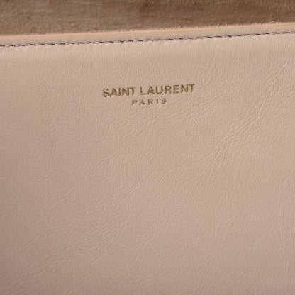 Saint Laurent Calfskin Classic Y Ligne Clutch Light Beige 6 of 11