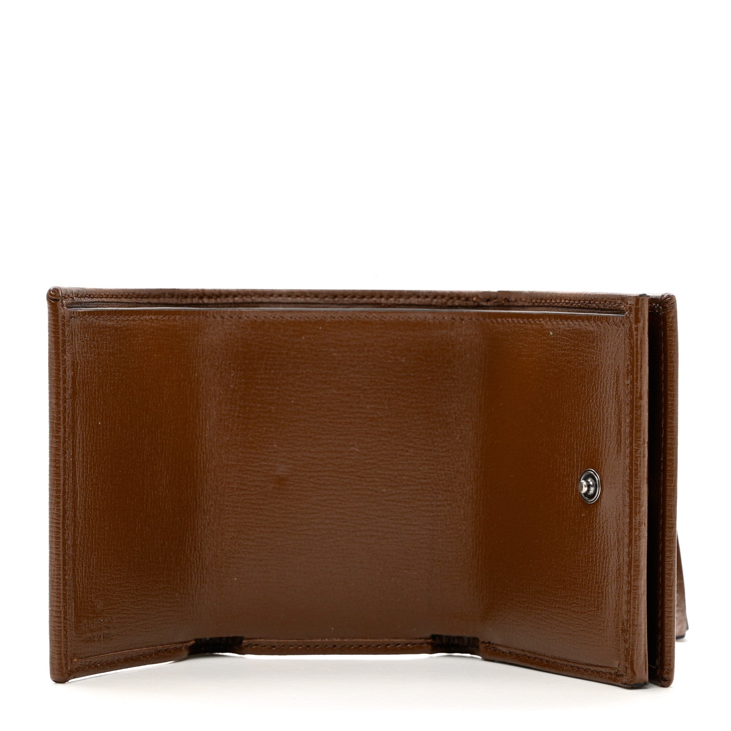 Balenciaga X GUCCI GG Monogram Azalea Calfskin Neo Classic Wallet Beige Ebony Brown Sugar 5 of 6