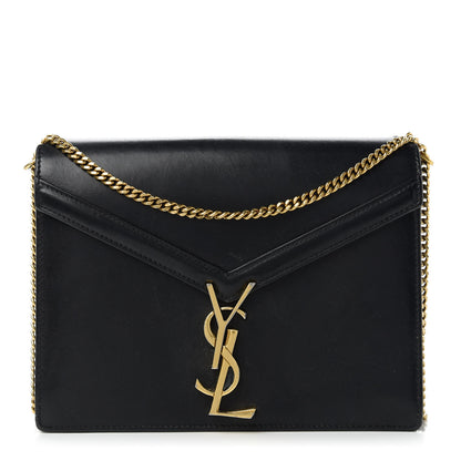 Saint Laurent Smooth Calfskin Monogram Cassandra Clasp Bag Black 1 of 10