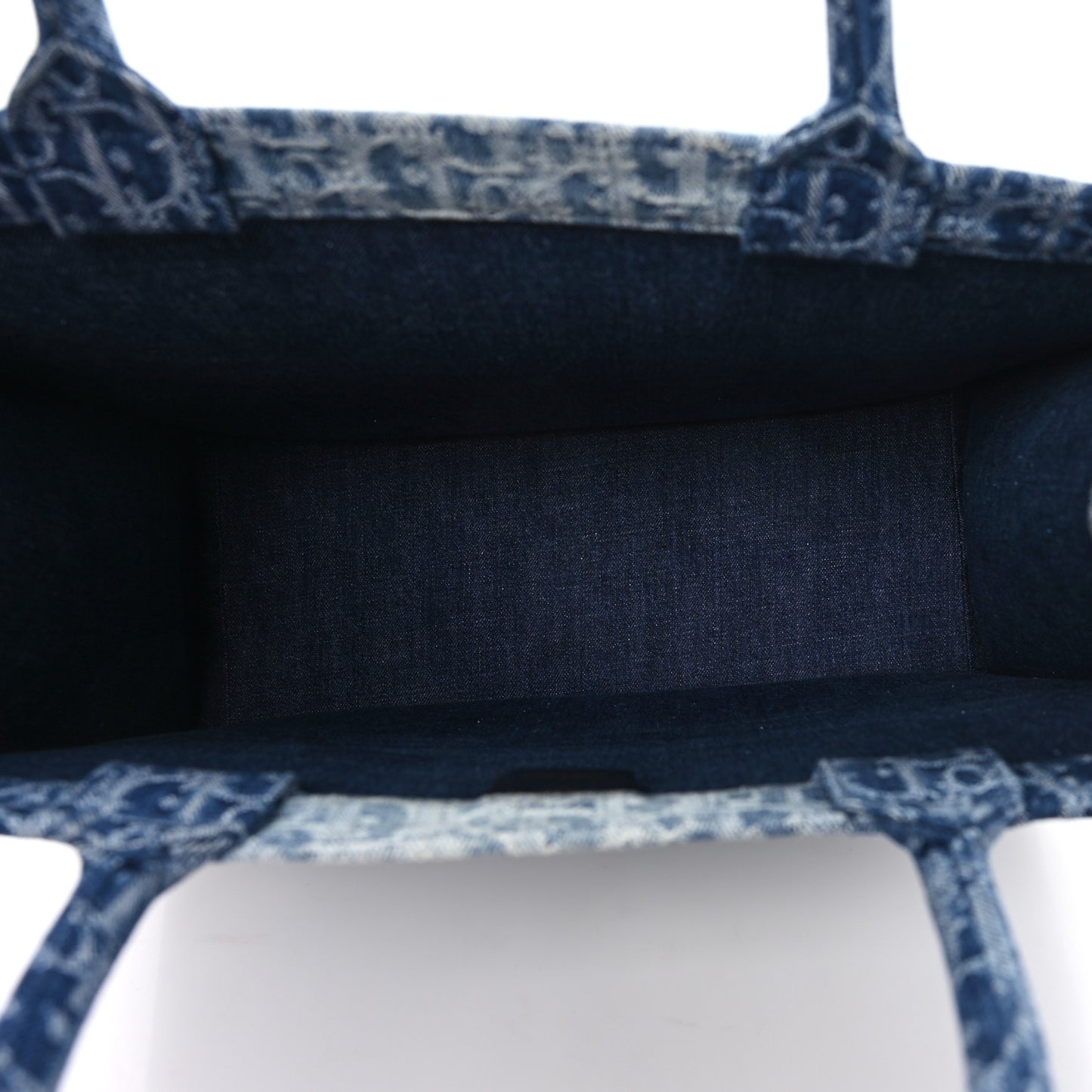 Oblique Denim Large Book Tote Blue