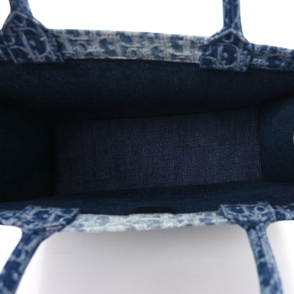 Christian Dior Oblique Denim Large Book Tote Blue 5 of 11