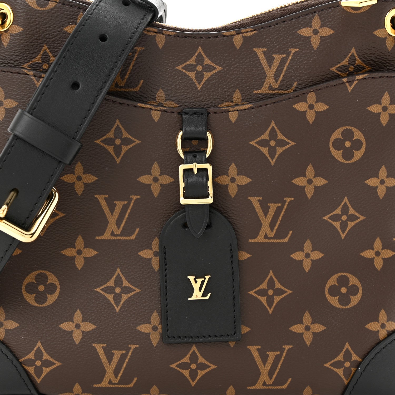 Louis Vuitton Monogram Odeon PM Black 7 of 9
