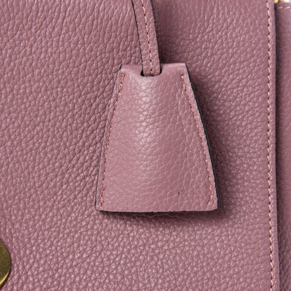 Mulberry Calfskin Goat Medium Lily Flap Dark Blush 8 of 14