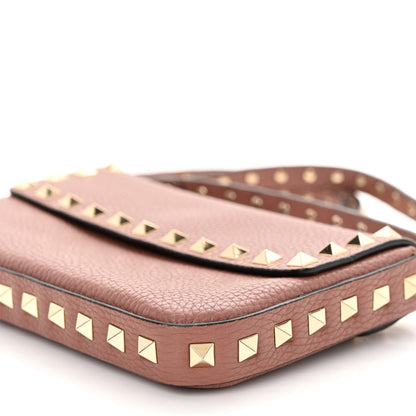 Valentino Garavani Grainy Calfskin Rockstud Crossbody Pouch Poudre 9 of 9