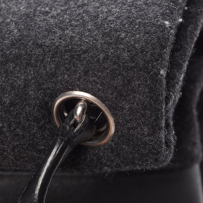 Celine Calfskin Felt All Soft Shoulder Bag Dark Grey 7 of 7