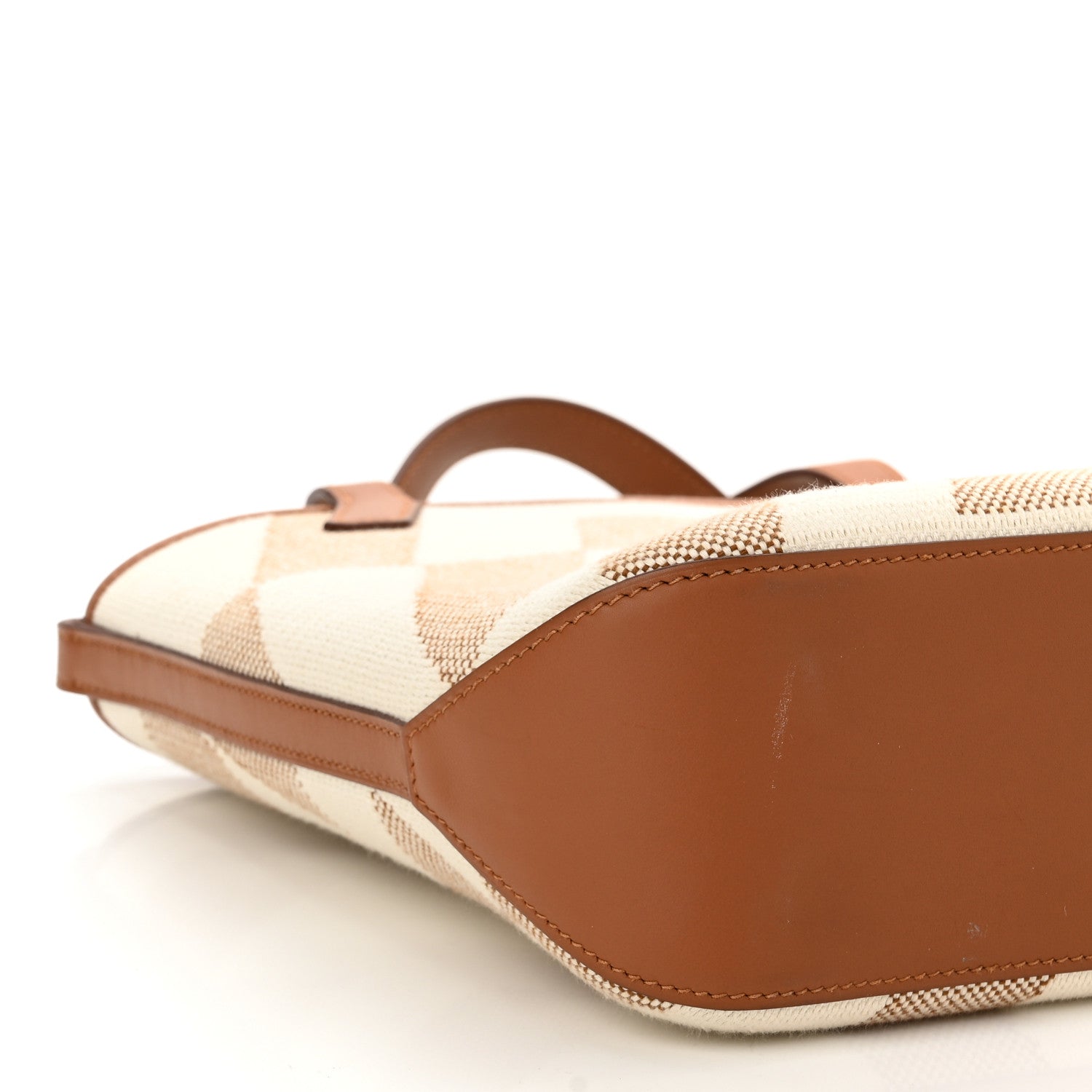 Hermes Swift Toile H Cabas H En Biais 27 Ecru Naturel Gold 9 of 11