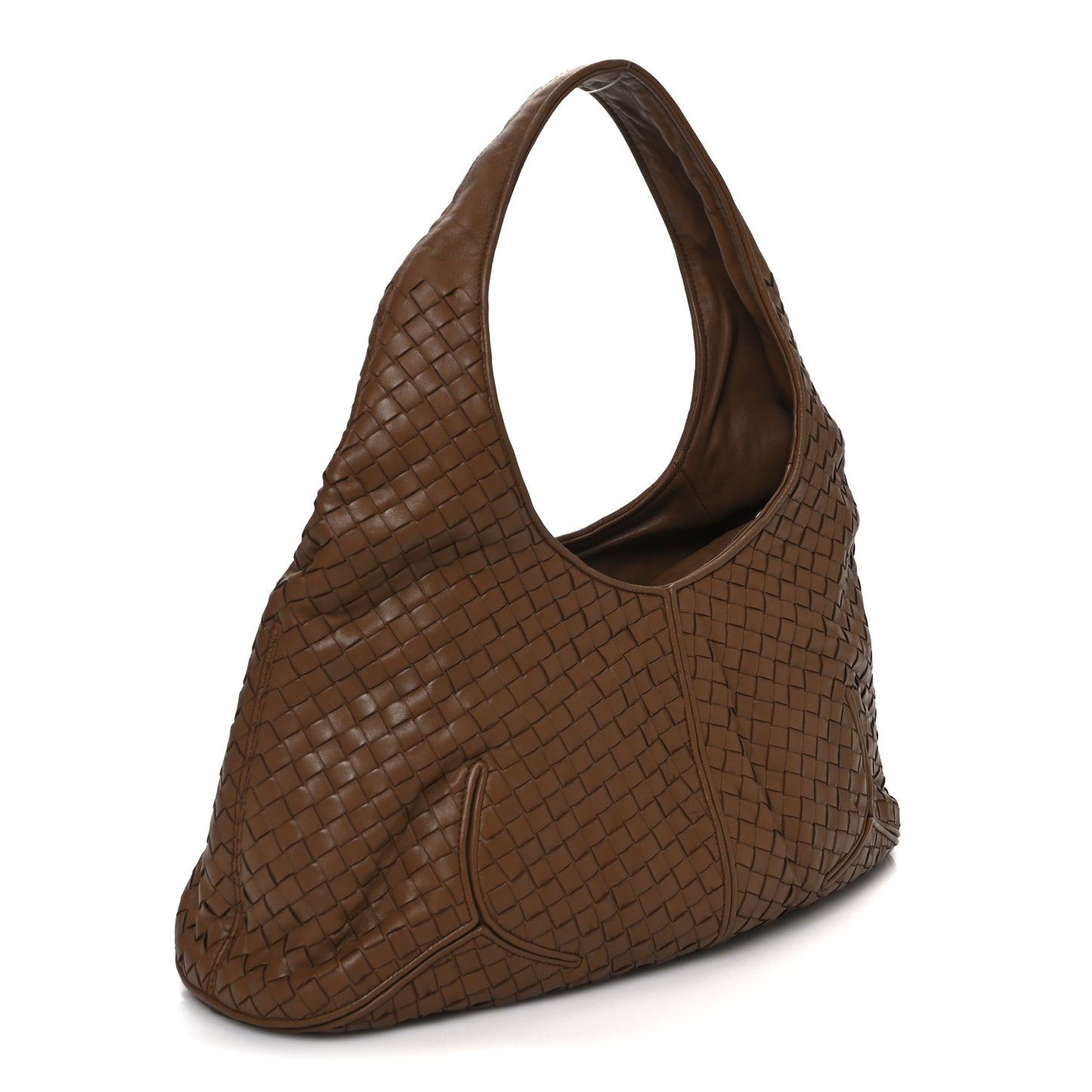 Nappa Intrecciato Ball Hobo Noce