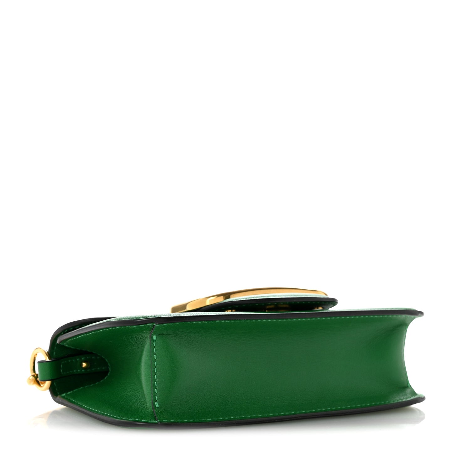 Calfskin Vlogo Small Loco Shoulder Bag Gea Green