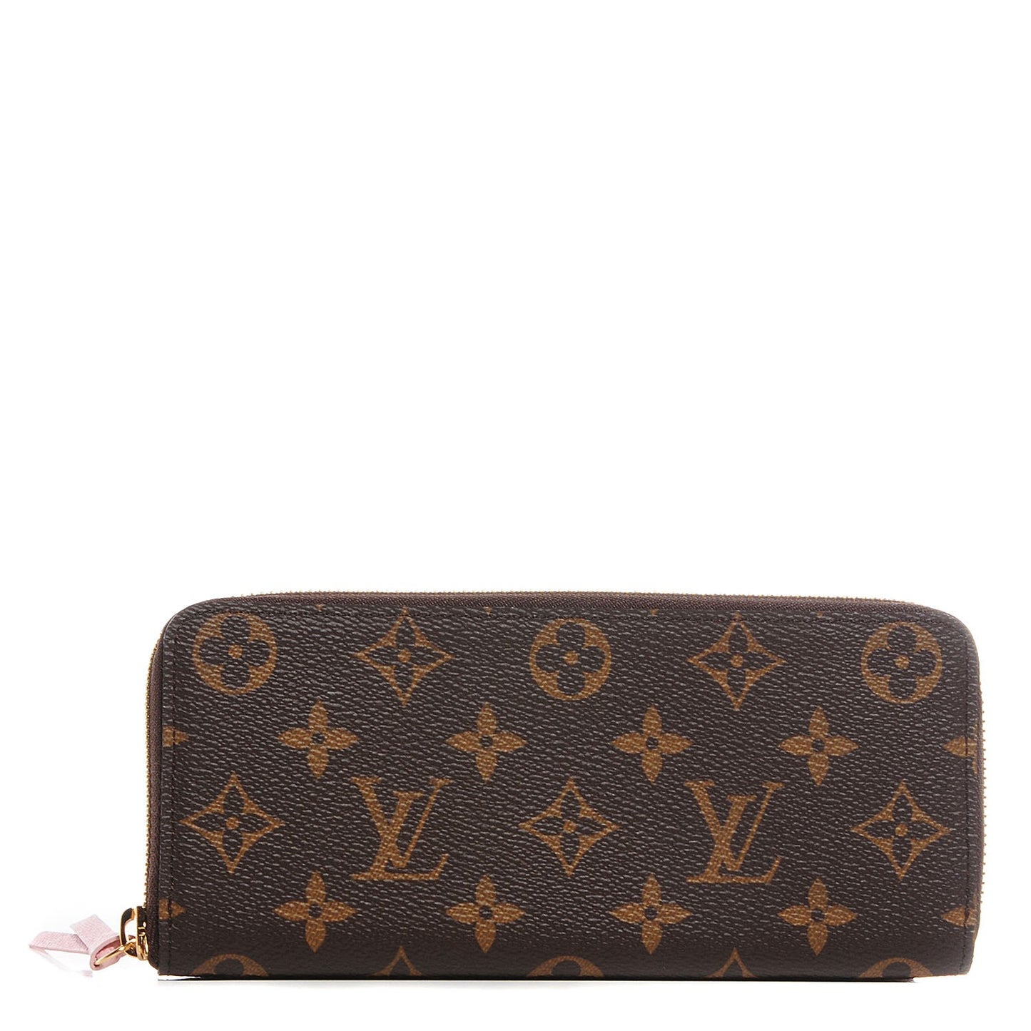 Monogram Clemence Wallet Rose Ballerine