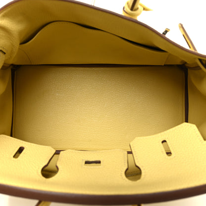 Hermes Togo Birkin 25 Jaune Poussin 5 of 13