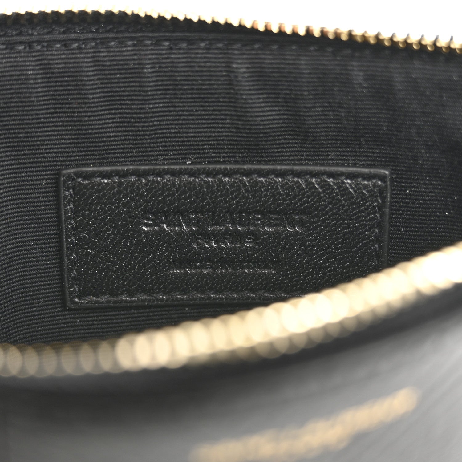 Saint Laurent Snakeskin Pouch With Chain Black 6 of 8