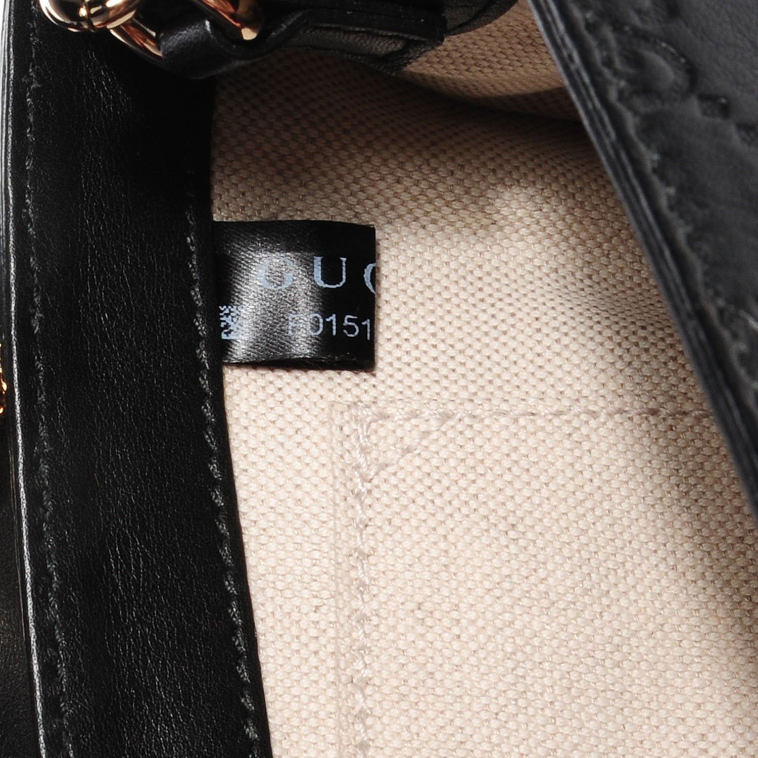Gucci Guccissima Medium Emily Chain Shoulder Bag Black 7 of 9