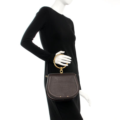 Chloe Calfskin Suede Medium Nile Bracelet Bag Carbon Brown 3 of 10