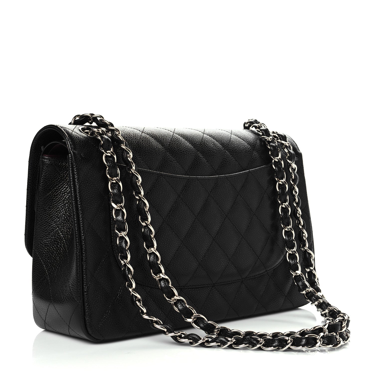 Chanel Caviar Quilted Jumbo Double Flap Black 3 of 11